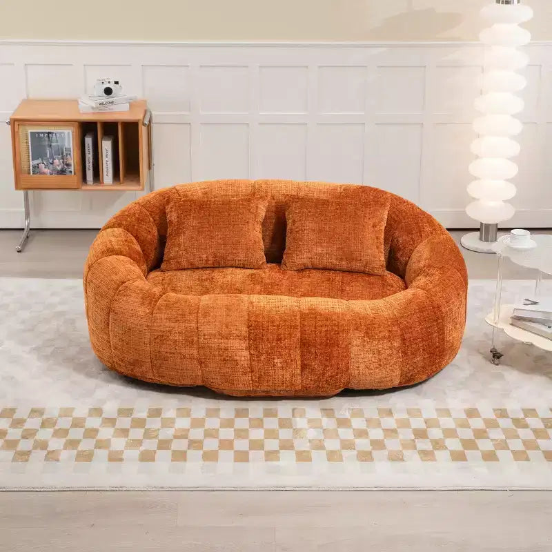 Canapé-poire GDFStudio Anna Chenille Tufted 57,06" L avec 2 coussins