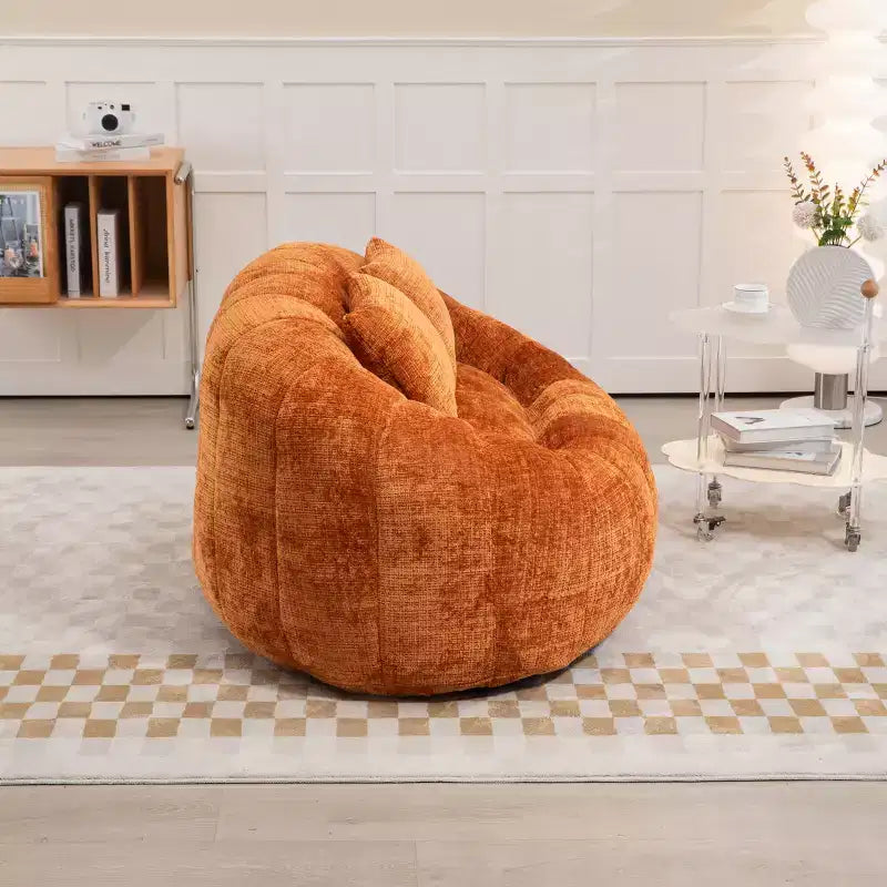 Canapé-poire GDFStudio Anna Chenille Tufted 57,06" L avec 2 coussins