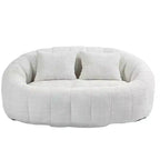 GDFStudio Anna Chenille Tufted 57.06 W Bean Bag Sofa with 2 Pillows