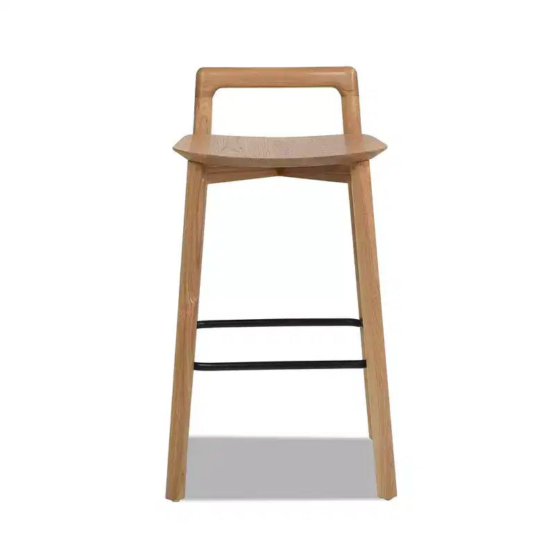 Jennifer Taylor Home Sven 26.5 Tabouret de comptoir en bois, dossier bas, moderne et minimaliste