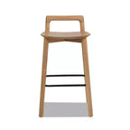 Jennifer Taylor Home Sven 26.5 Tabouret de comptoir en bois, dossier bas, moderne et minimaliste
