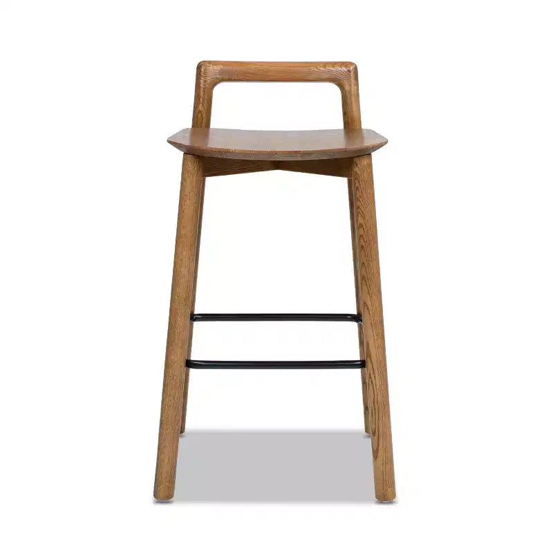 Jennifer Taylor Home Sven 26.5 Tabouret de comptoir en bois, dossier bas, moderne et minimaliste