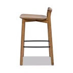Jennifer Taylor Home Sven 26.5 Tabouret de comptoir en bois, dossier bas, moderne et minimaliste