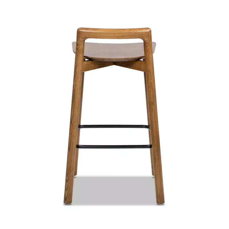 Jennifer Taylor Home Sven 26.5 Tabouret de comptoir en bois, dossier bas, moderne et minimaliste