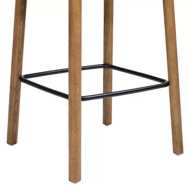 Jennifer Taylor Home Sven 26.5 Tabouret de comptoir en bois, dossier bas, moderne et minimaliste