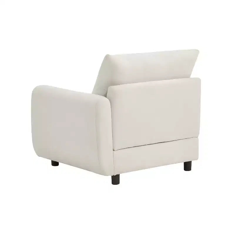 Canapé d'angle rembourré moderne 3 places Christopher Knight Home Acker 99,5, blanc