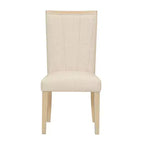 Ensemble de salle à manger 6 pièces avec table extensible et rallonge amovible, 4 chaises de salle à manger rembourrées et un banc, Naturel+Beige - ModernLuxe