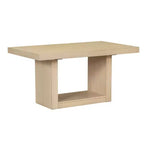 Ensemble de salle à manger 6 pièces avec table extensible et rallonge amovible, 4 chaises de salle à manger rembourrées et un banc, Naturel+Beige - ModernLuxe