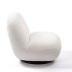 GDFStudio Cornelia Fauteuil sans accoudoirs en velours en forme de L pivotant moderne de 29,92 po de hauteur