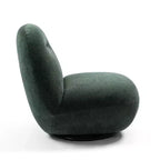 GDFStudio Cornelia Fauteuil sans accoudoirs en velours en forme de L pivotant moderne de 29,92 po de hauteur