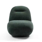 GDFStudio Cornelia Fauteuil sans accoudoirs en velours en forme de L pivotant moderne de 29,92 po de hauteur