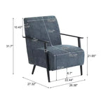 Christopher Knight Home Arnold, fauteuil club moderne en fer tapissé (lot de 2)