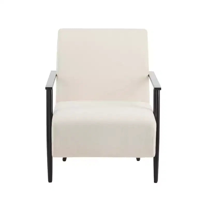 Christopher Knight Home Arnold, fauteuil club moderne en fer tapissé (lot de 2)