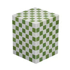 Table d'appoint rectangulaire en céramique carreautée JONATHAN Y Callista, style bohémien moderne