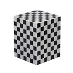 Table d'appoint rectangulaire en céramique carreautée JONATHAN Y Callista, style bohémien moderne