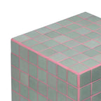 Table d'appoint rectangulaire en céramique carreautée JONATHAN Y Callista, style bohémien moderne