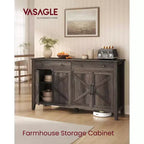 Meuble à café, Armoire de rangement de cuisine avec 2 tiroirs, Buffet de ferme avec étagères réglables pour la cuisine