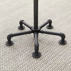 VECELO Tabourets de Bar Hauteur Comptoir Lot de 2, Chaises de Salle à Manger avec Dossier et Pieds pour la Maison ou la Cuisine, Montage Facile, Marron