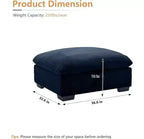 Christopher Knight Home Nelly Pouf de rangement en velours côtelé de 93 cm