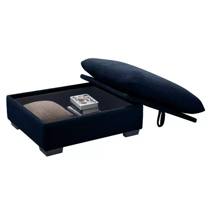 Christopher Knight Home Nelly Pouf de rangement en velours côtelé de 93 cm