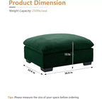 Christopher Knight Home Nelly Pouf de rangement en velours côtelé de 93 cm