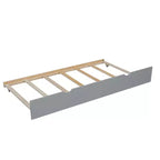 Lit superposé jumeau sur grand lit avec échelle, lit gigogne simple, barrière de sécurité
