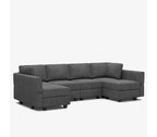 Canapé modulable Belffin Terry avec rangement intégré (6 places + 8 côtés)