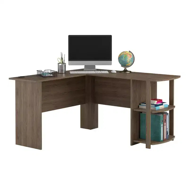 Bureau d'angle Dakota avec étagères