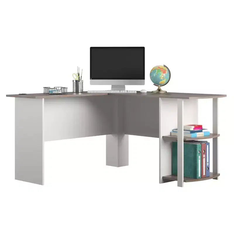 Bureau d'angle Dakota avec étagères