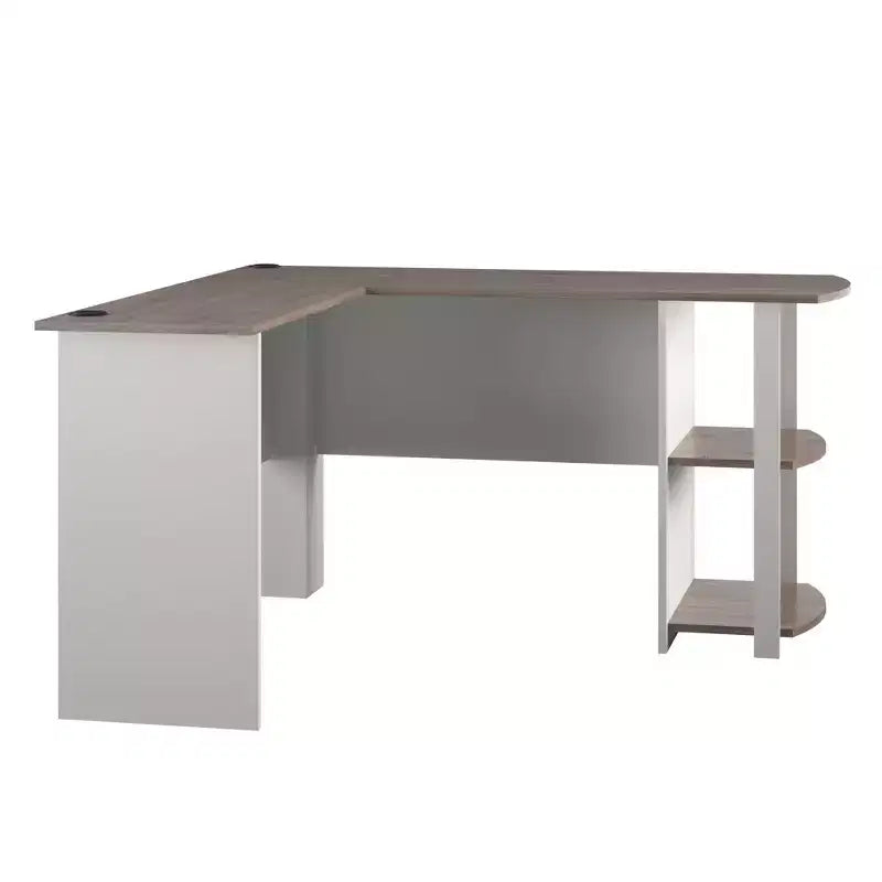 Bureau d'angle Dakota avec étagères