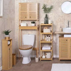 Meuble de rangement à étagères ouvertes Evideco French Home Goods, design ventilé, naturel - Collection Trinidad
