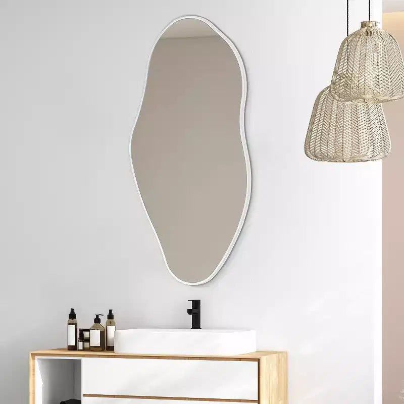 JONATHAN Y Miroir Mural Décoratif Encadré Irrégulier Everly