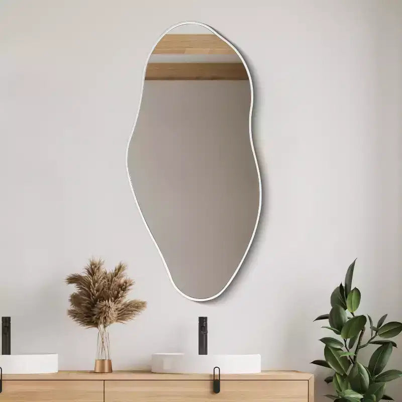 JONATHAN Y Miroir Mural Décoratif Encadré Irrégulier Everly