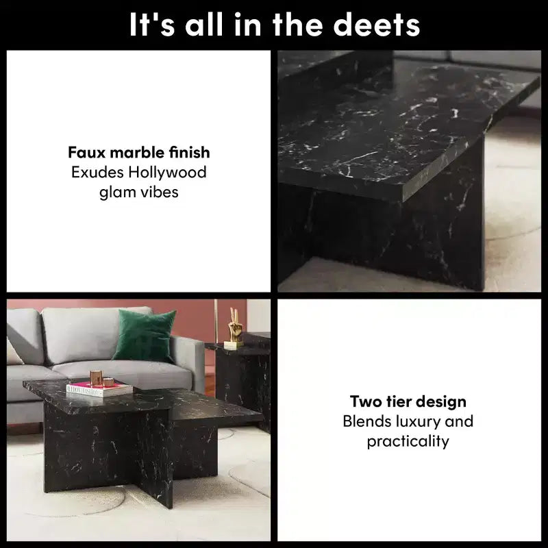 Table basse à deux niveaux Brielle CosmoLiving