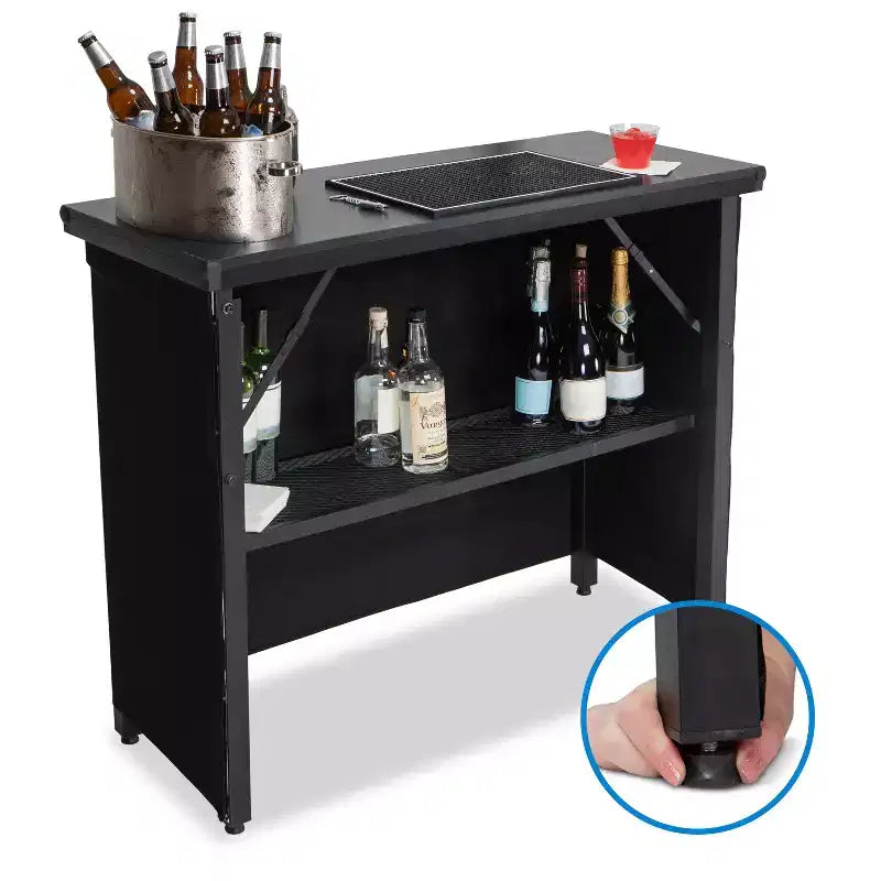 GoPong GoBar PRO Comptoir de bar portable pop-up de qualité commerciale - Événements intérieurs et extérieurs