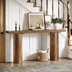 Console étroite en bois Lantine 63