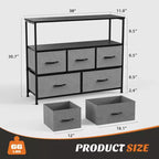 Tour de rangement polyvalente pour chambres d'enfants, placards, entrées et crèches : Commode haute avec tissu et plateau en bois