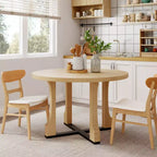 Table de salle à manger ronde Christopher Knight Home Dakota 48 avec cadre rustique en croix