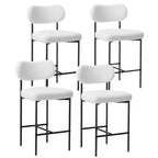 WARMOUNTS Lot de 4 tabourets de bar modernes rembourrés à hauteur de comptoir