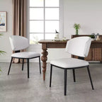 Christopher Knight Home Enoch Chaises de salle à manger modernes rembourrées en similicuir (Lot de 2)