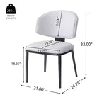 Christopher Knight Home Enoch Chaises de salle à manger modernes rembourrées en similicuir (Lot de 2)