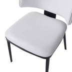 Christopher Knight Home Enoch Chaises de salle à manger modernes rembourrées en similicuir (Lot de 2)