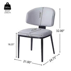 Christopher Knight Home Enoch Chaises de salle à manger modernes rembourrées en similicuir (Lot de 2)