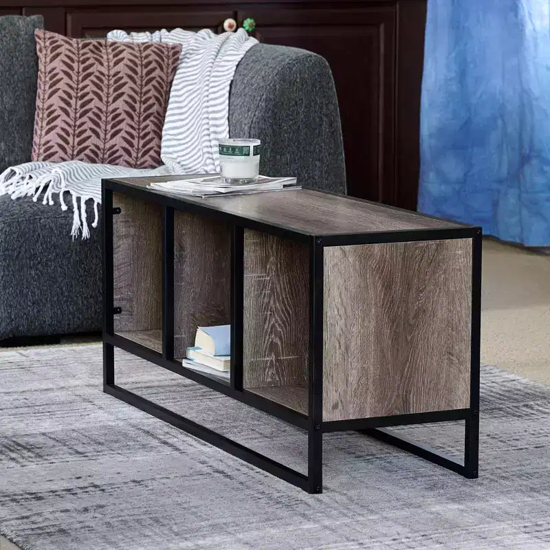 Meuble TV Household Essentials Jamestown avec compartiments de rangement