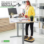 Planche d'équilibre pour bureau debout Uncaged Ergonomics BASE+ en argent