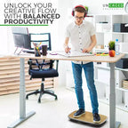 Planche d'équilibre pour bureau debout Uncaged Ergonomics BASE+ en argent