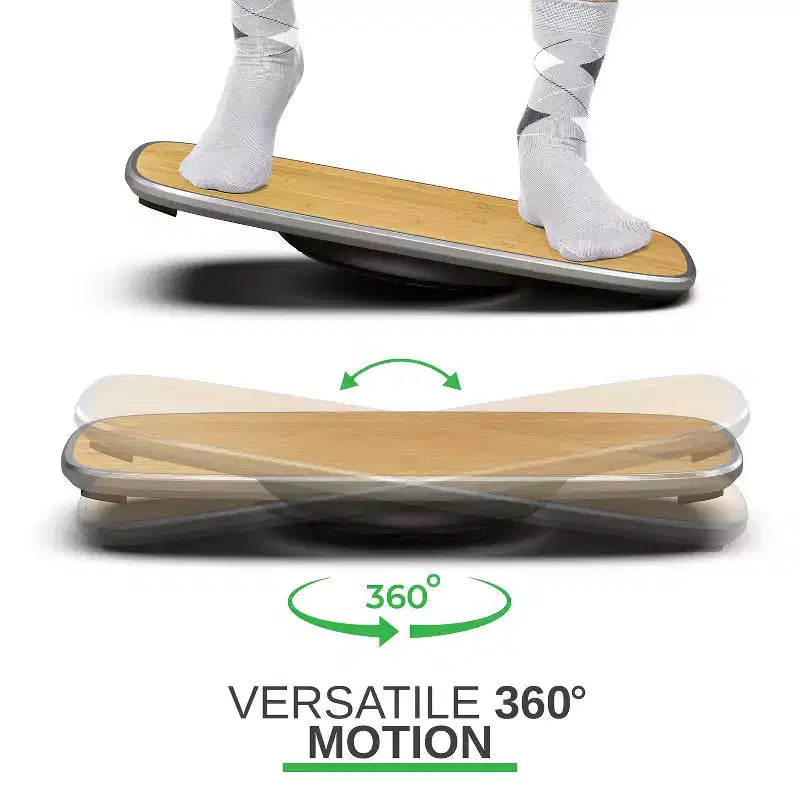 Planche d'équilibre pour bureau debout Uncaged Ergonomics BASE+ en argent