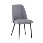 Jofran, Chaise de salle à manger moderne du milieu du siècle en similicuir (lot de 2)