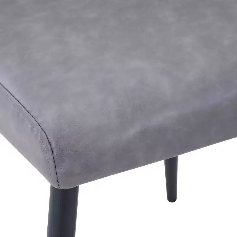 Jofran, Chaise de salle à manger moderne du milieu du siècle en similicuir (lot de 2)