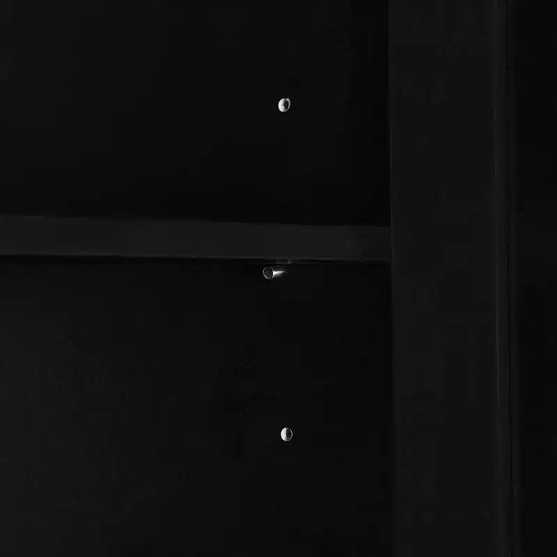 Armoire de rangement de salle de bain Whisen à double porte avec étagère réglable, armoire verticale